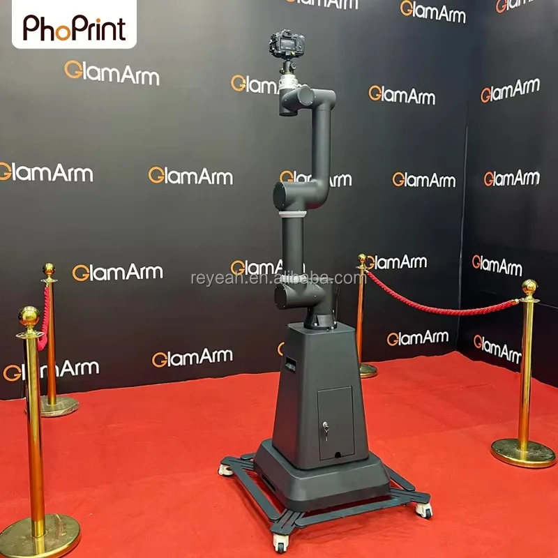 Glam Bot robotic arm video booth Dubai