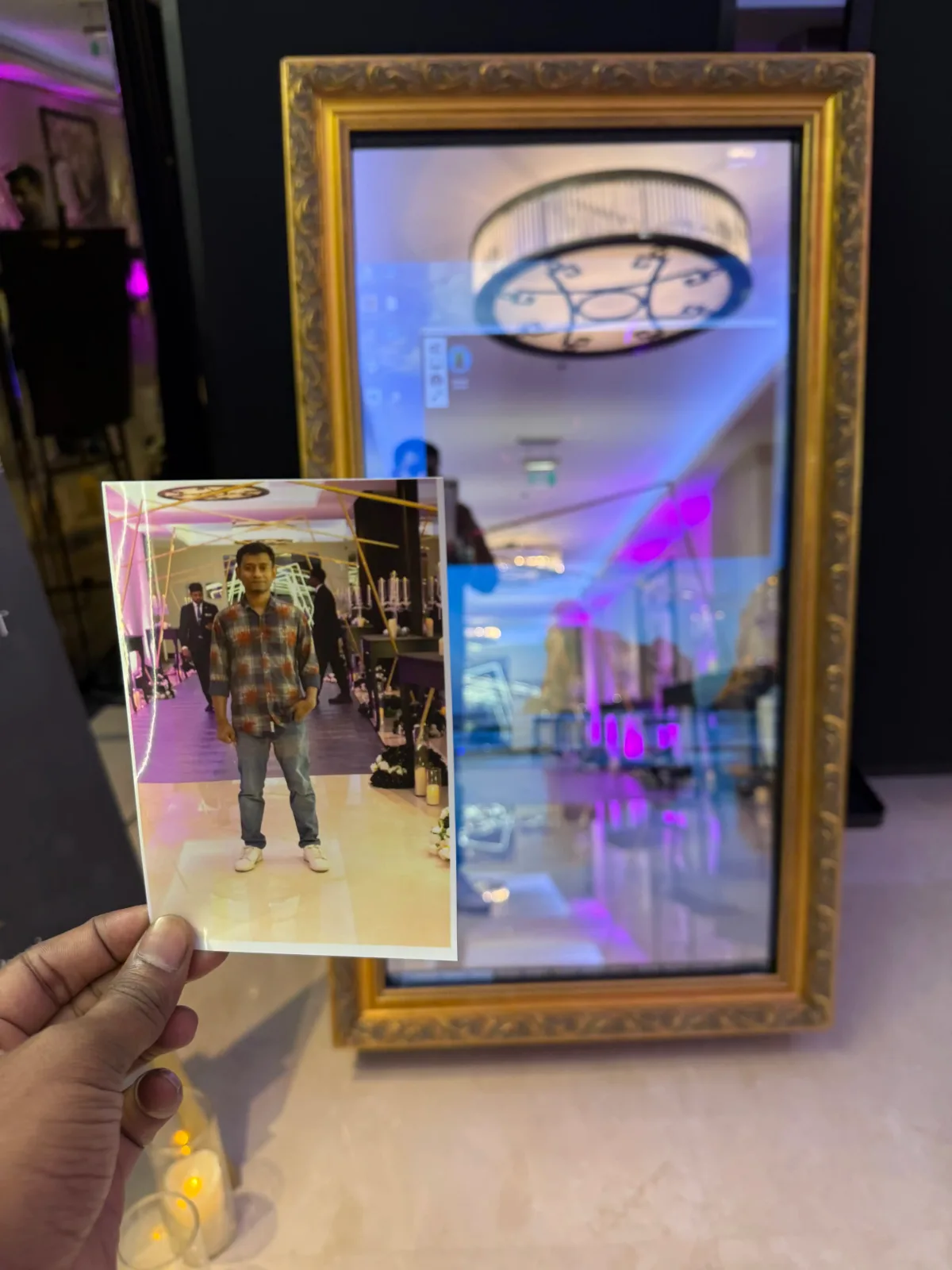 Event mirror photo booth rental in UAE